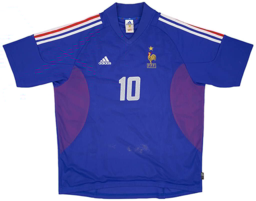 2002-04 France 'Made In South America' Home Shirt Zidane #10 - 6/10 - (XL)