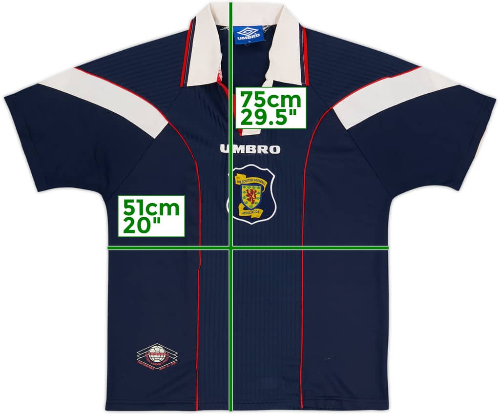 1996-98 Scotland Home Shirt - 5/10 - (M)
