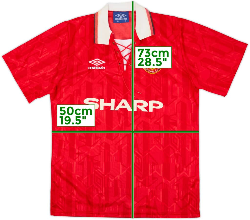 1992-94 Manchester United Home Shirt - 6/10 - (M)