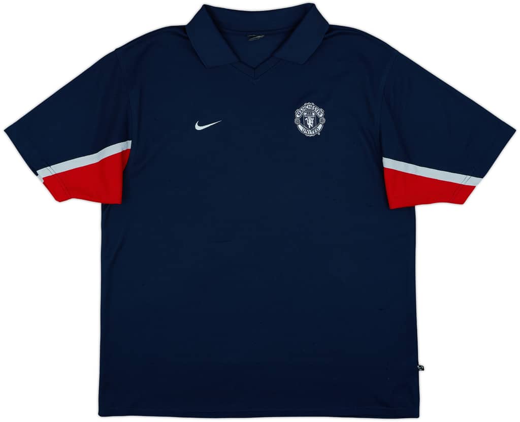 2002-03 Manchester United Nike Polo Shirt - 8/10 - (XXL)