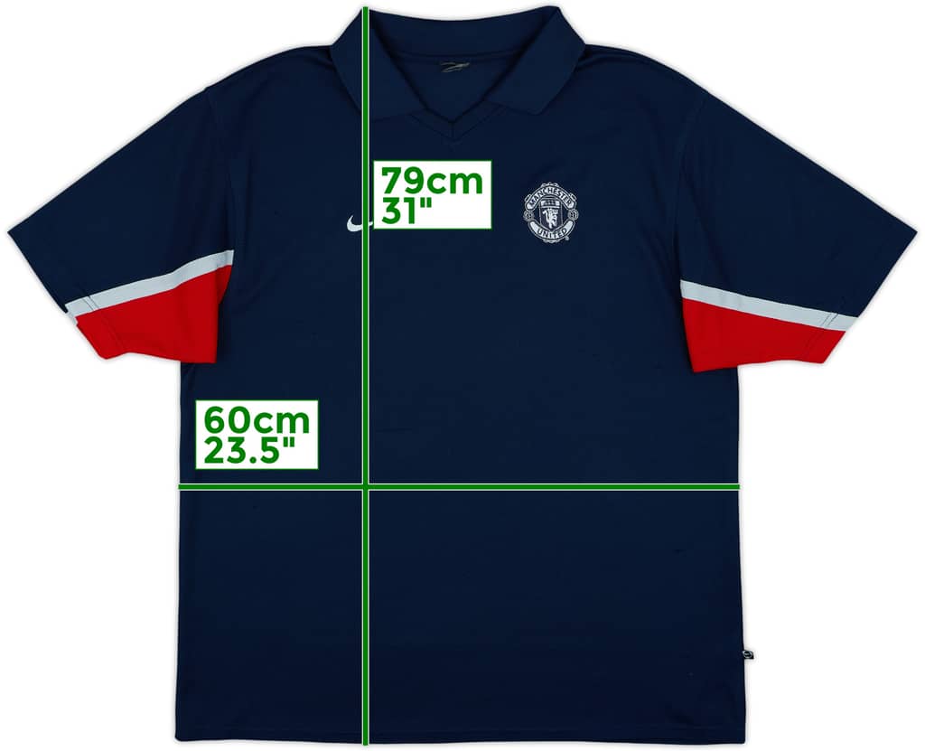 2002-03 Manchester United Nike Polo Shirt - 8/10 - (XXL)
