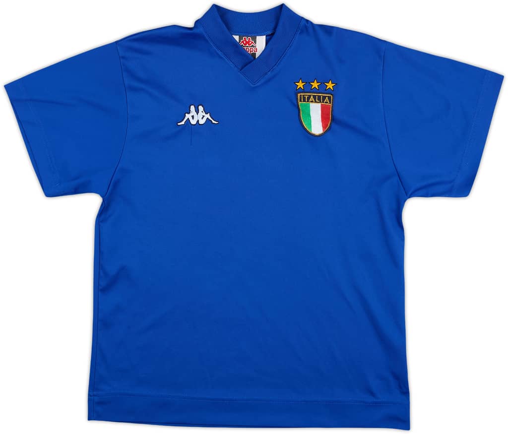 Camiseta básica de local de Italia 1998-99 - 8/10 - (XL.Niños)
