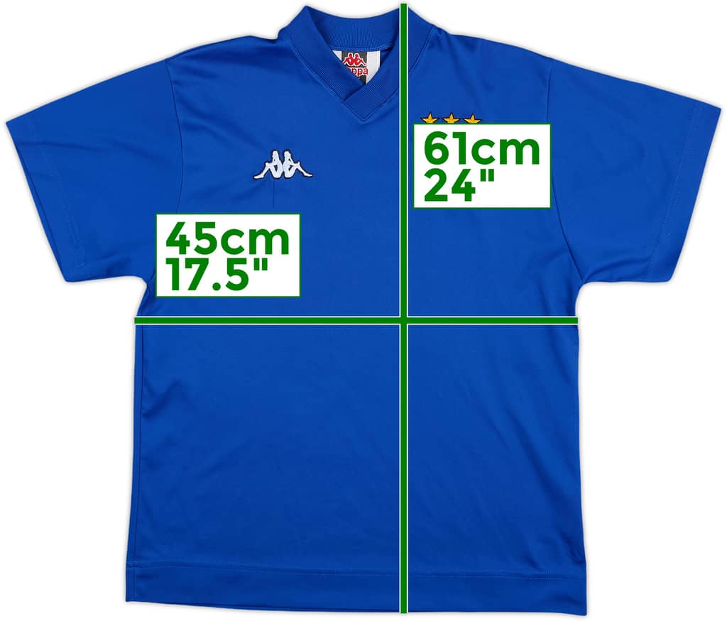 Camiseta básica de local de Italia 1998-99 - 8/10 - (XL.Niños)