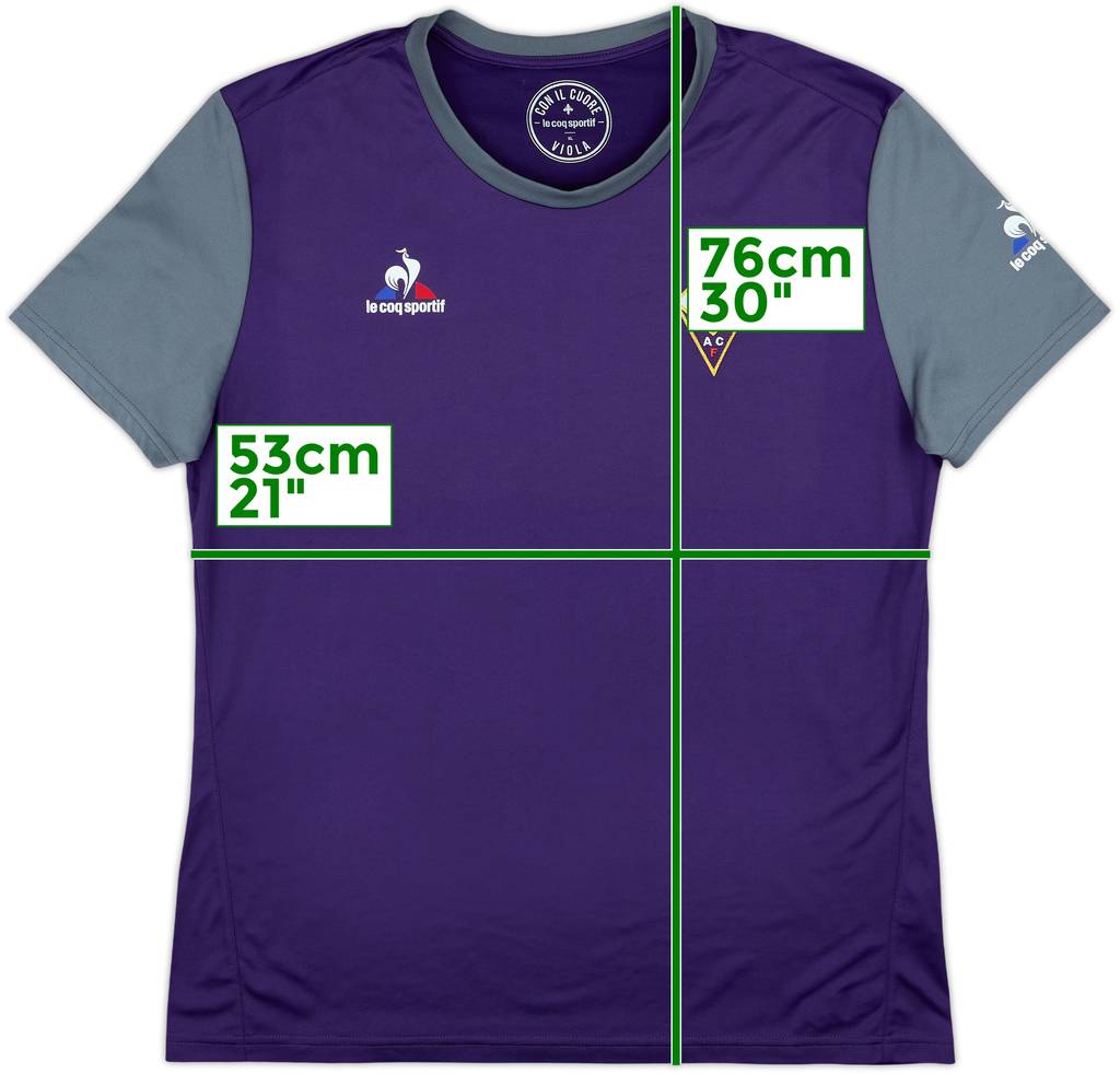 2019-20 Fiorentina Le Coq Sportif Training Shirt - 9/10 - (XL)