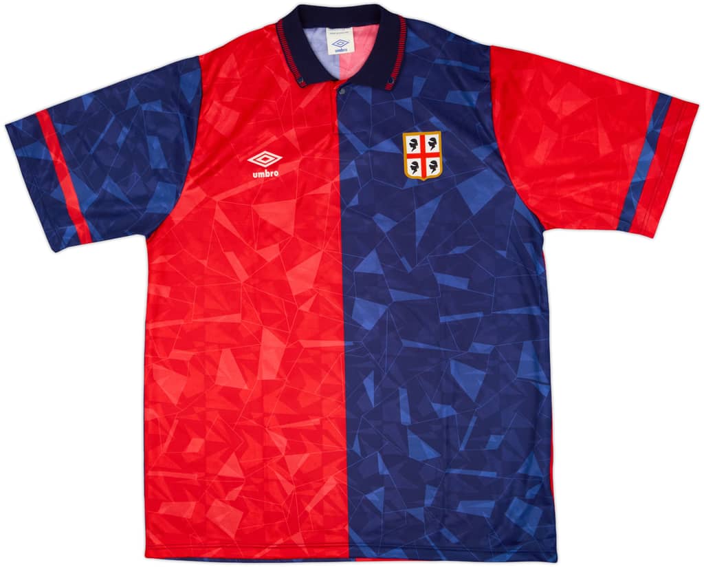 1990-93 Cagliari Home Shirt - 9/10 - (XL)