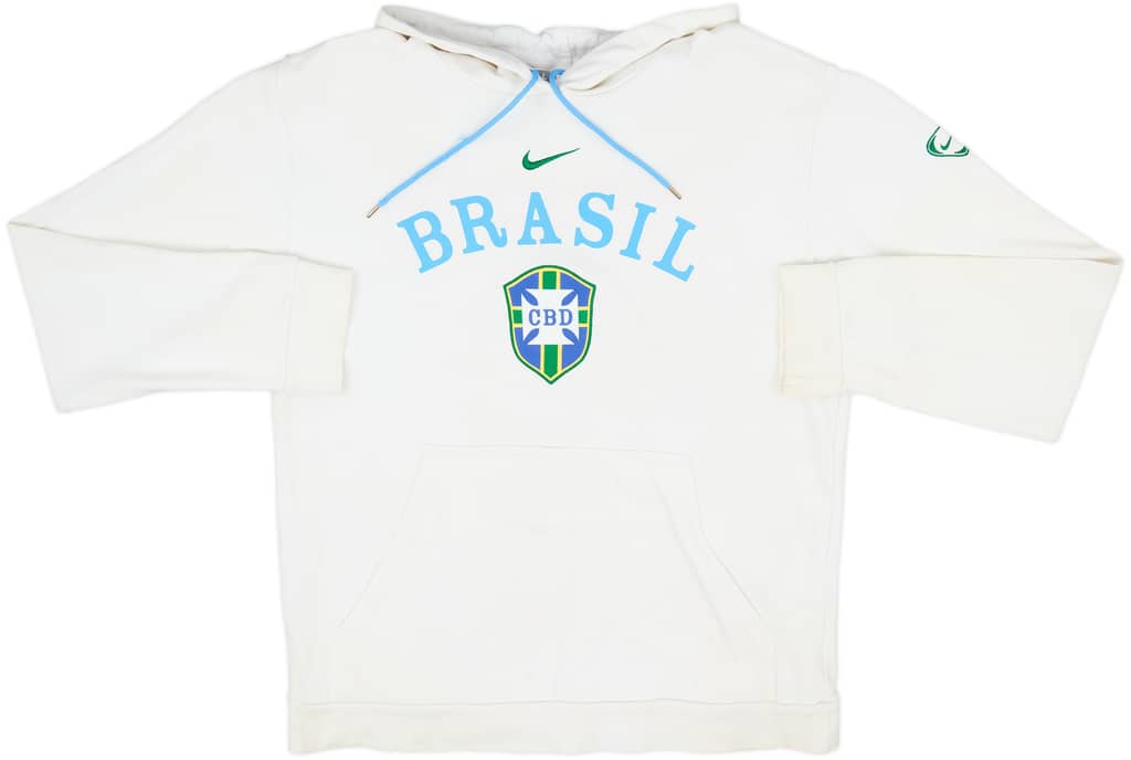 2008-09 Brazil Nike Hooded Top - 5/10 - (L)