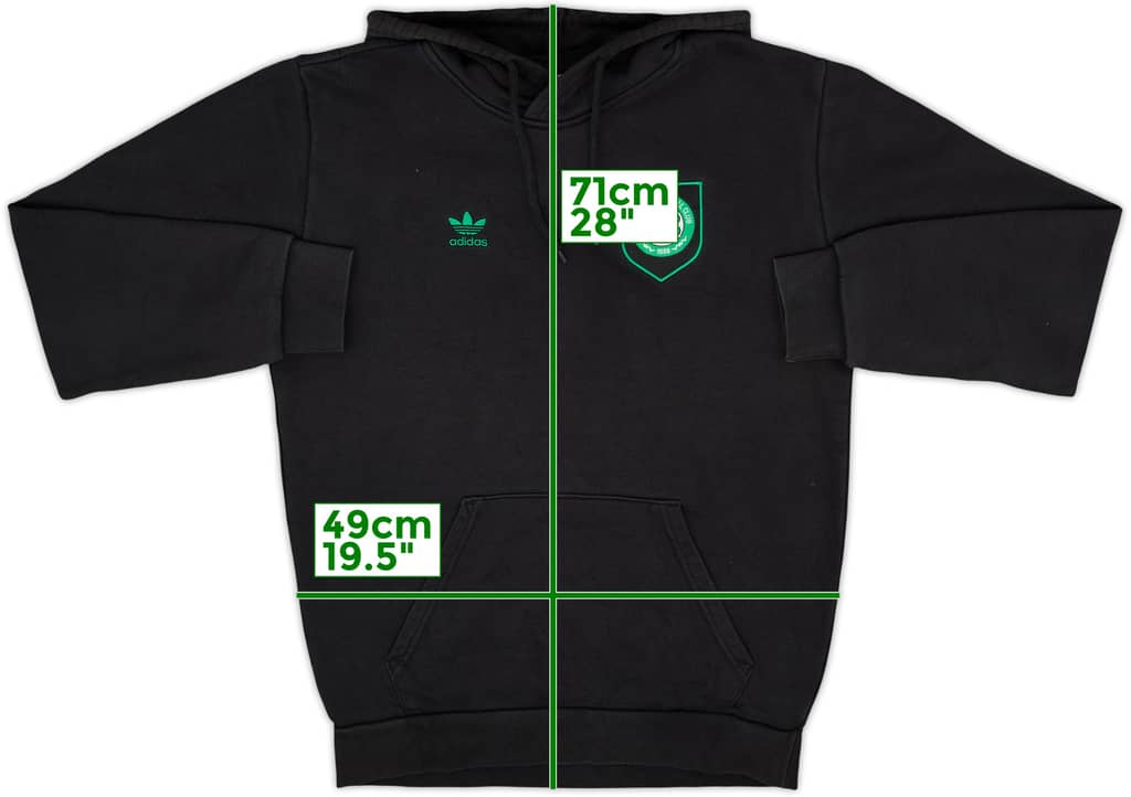 2022-23 Celtic adidas Hooded Sweat Top - 7/10 - (S)