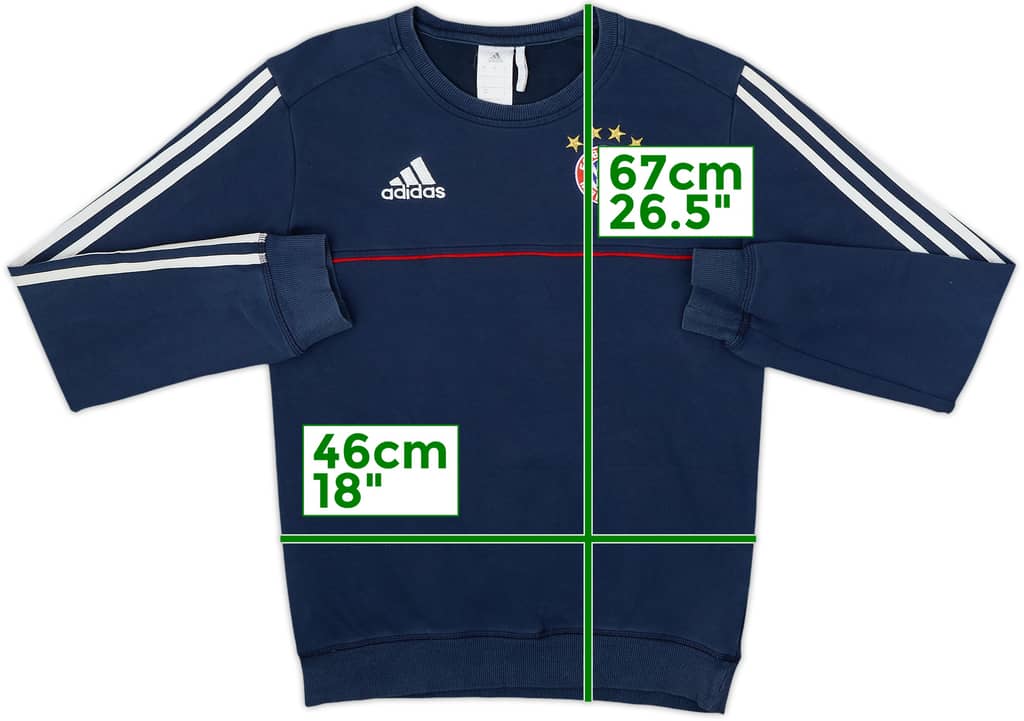 2017-18 Bayern Munich adidas Sweat Top - 8/10 - (S)