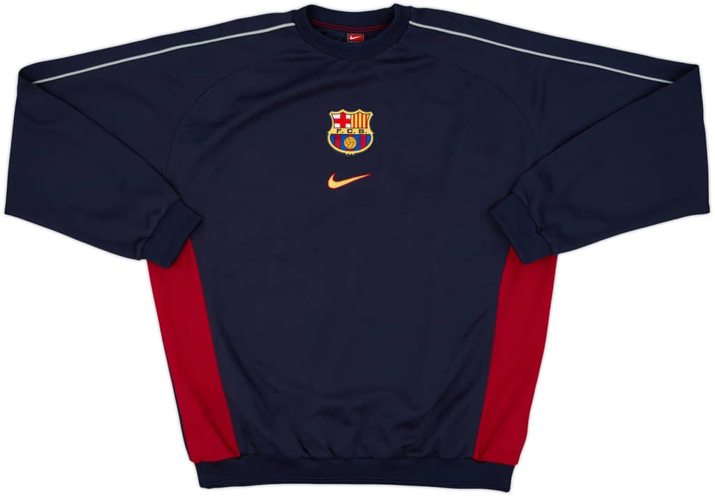 1999-00 Barcelona Nike Sweat Top - 9/10 - (L)