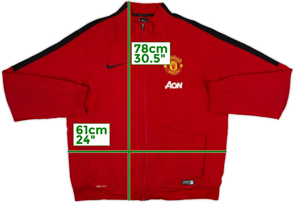 2014-15 Manchester United Nike Track Jacket - 9/10 - (XL)