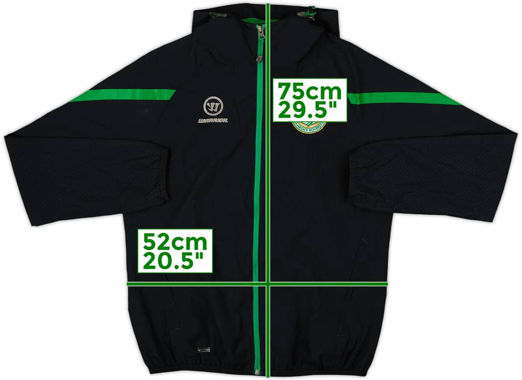 2014-15 Shamrock Rovers Warrior Hooded Rain Jacket - 9/10 - (M)