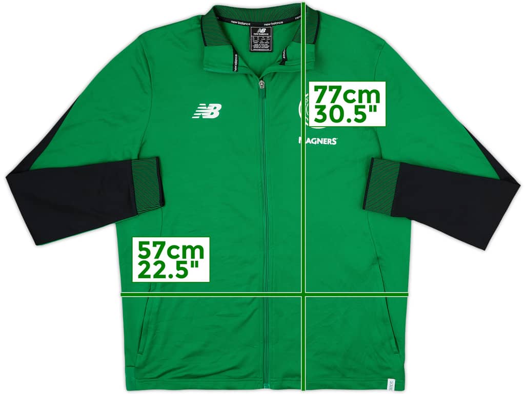 2017-18 Celtic New Balance Track Jacket - 8/10 - (XL)