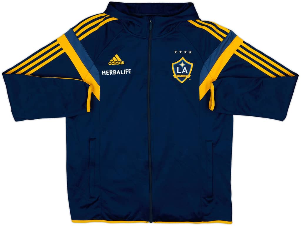 2013-14 LA Galaxy adidas Chamarra de chándal con capucha - 8/10 - (L)