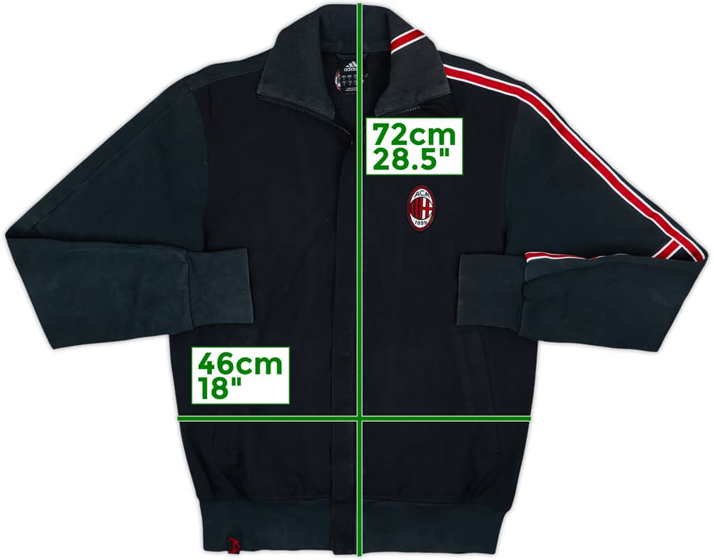 2006-07 AC Milan adidas Track Jacket - 7/10 - (S)