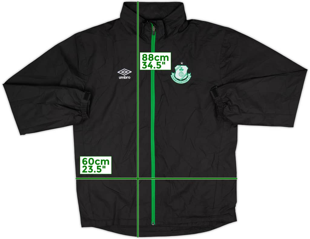 2011-12 Shamrock Rovers Umbro Hooded Rain Jacket - 8/10 - (XXL)