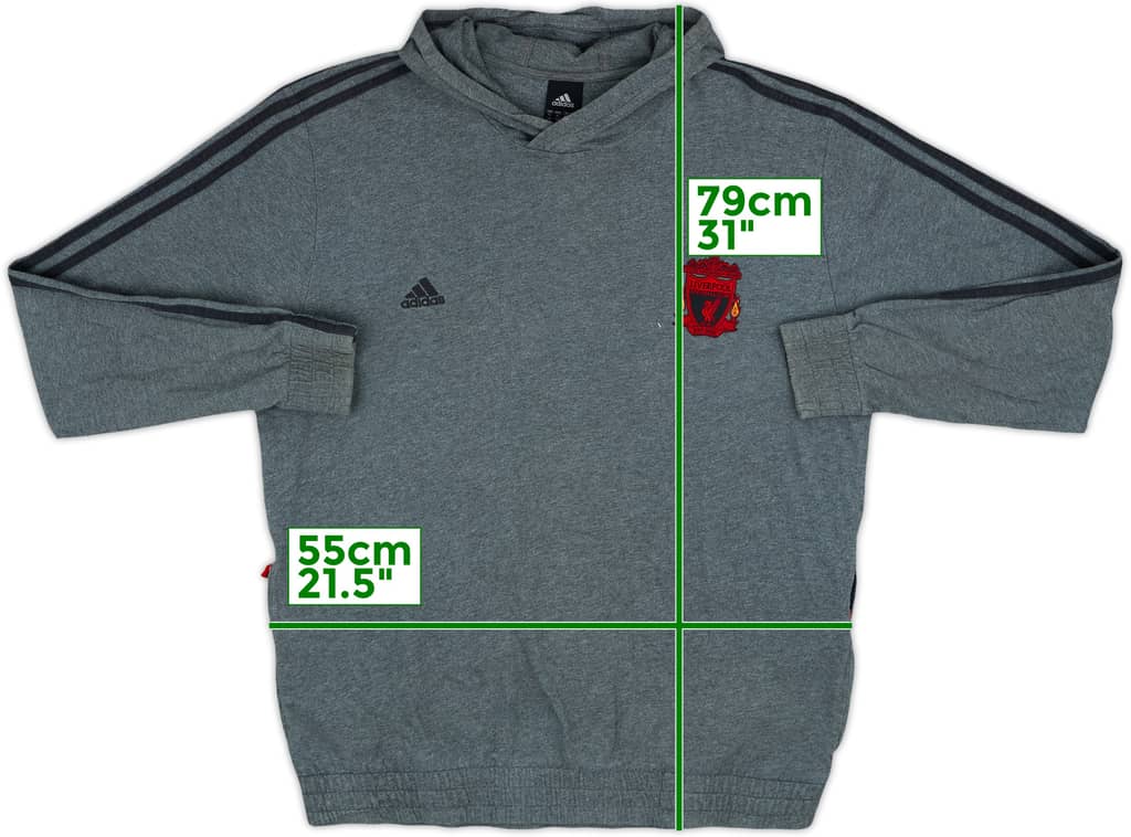 2010-11 Liverpool adidas Hooded Top - 6/10 - (XL)