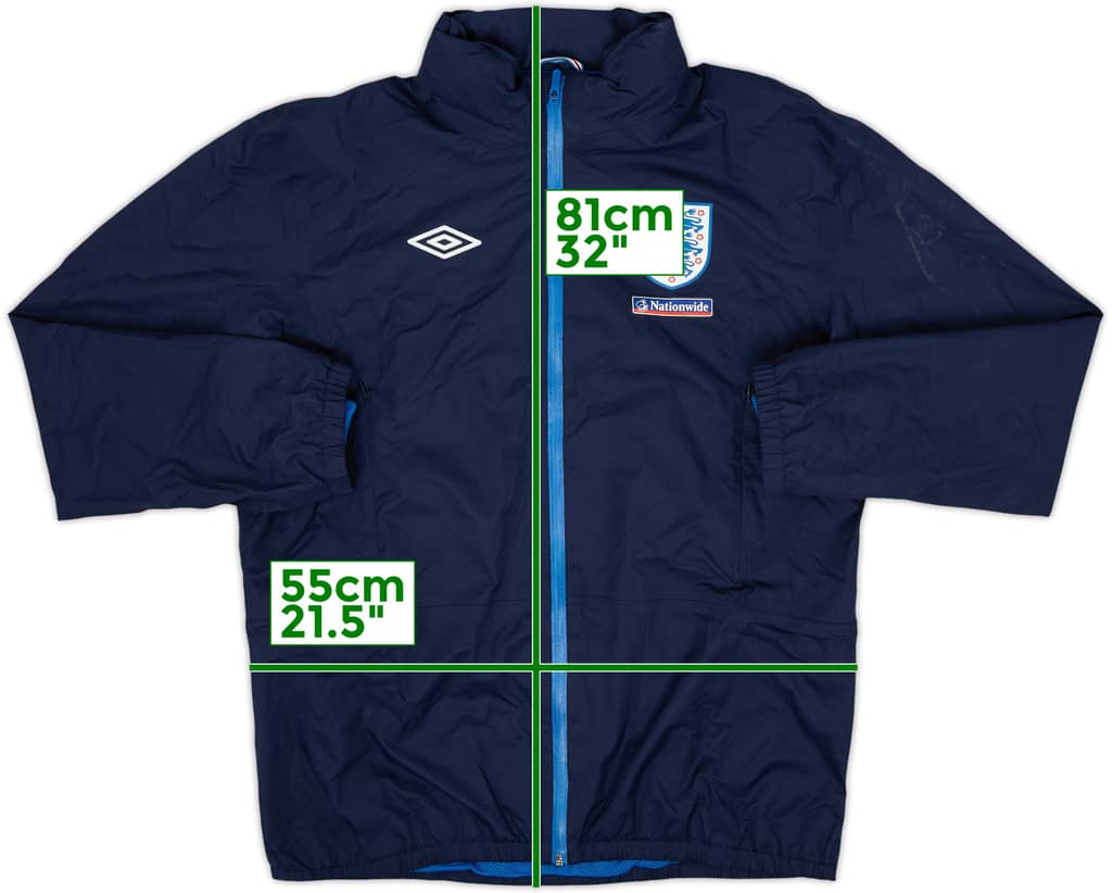 2010-11 England Umbro Hooded Rain Jacket - 7/10 - (L)
