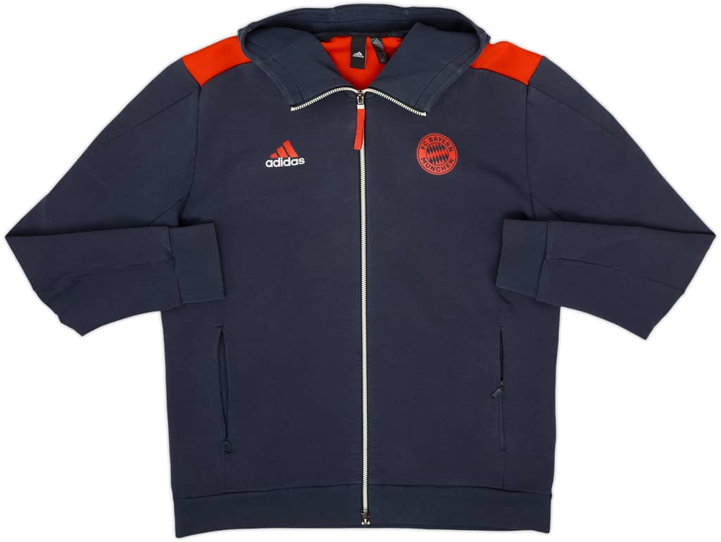 2021-22 Bayern Munich adidas Hooded Track Jacket - 8/10 - (L)