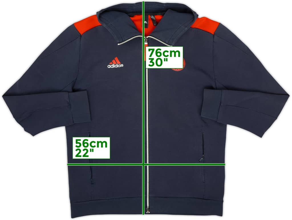 2021-22 Bayern Munich adidas Hooded Track Jacket - 8/10 - (L)