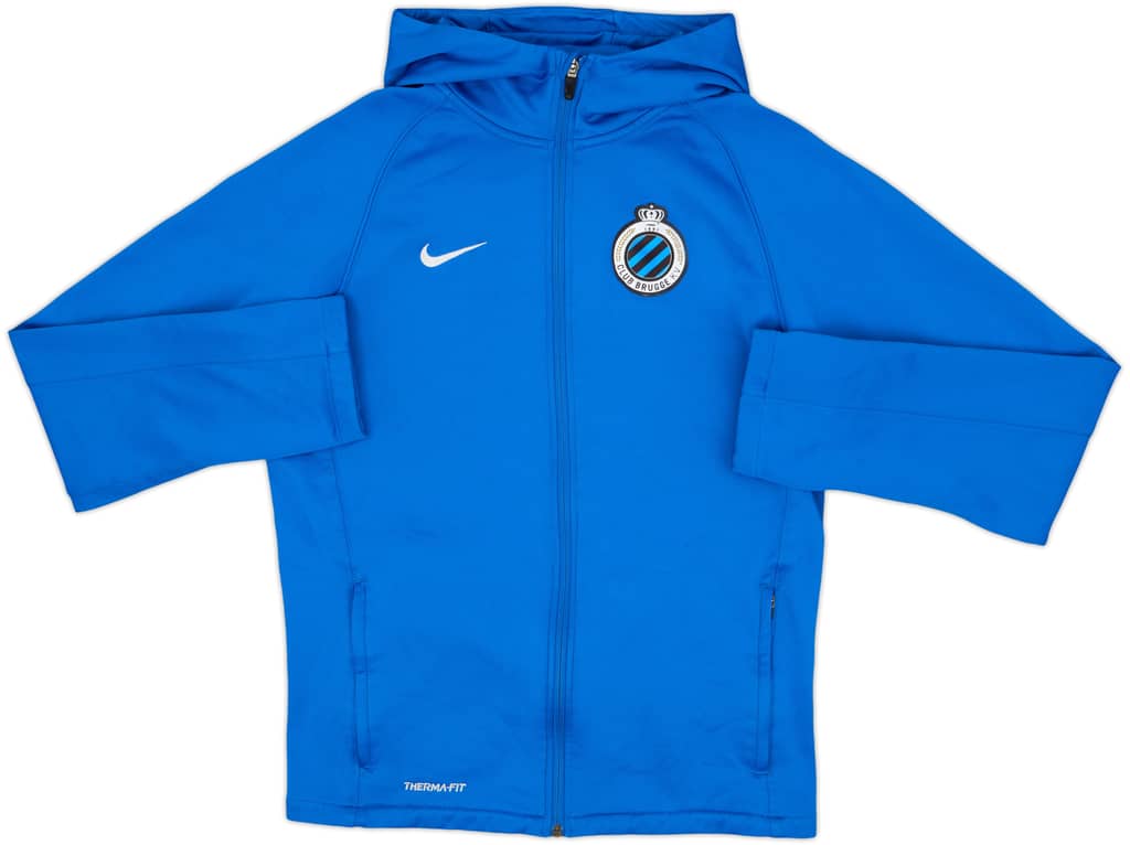 2013-14 Club Brugge Nike Hooded Track Jacket - 10/10 - (S)