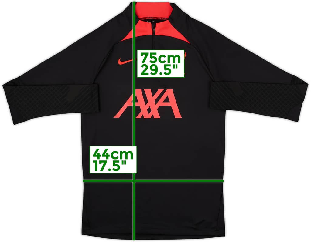 2022-23 Liverpool Nike 1/4 Zip Training Top - 8/10 - (S)