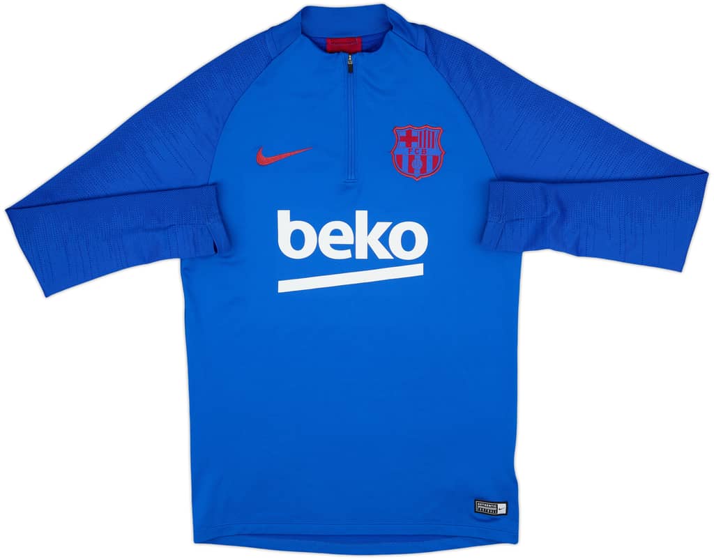 2019-20 Barcelona Nike 1/4 Zip Drill Top - 6/10 - (S)