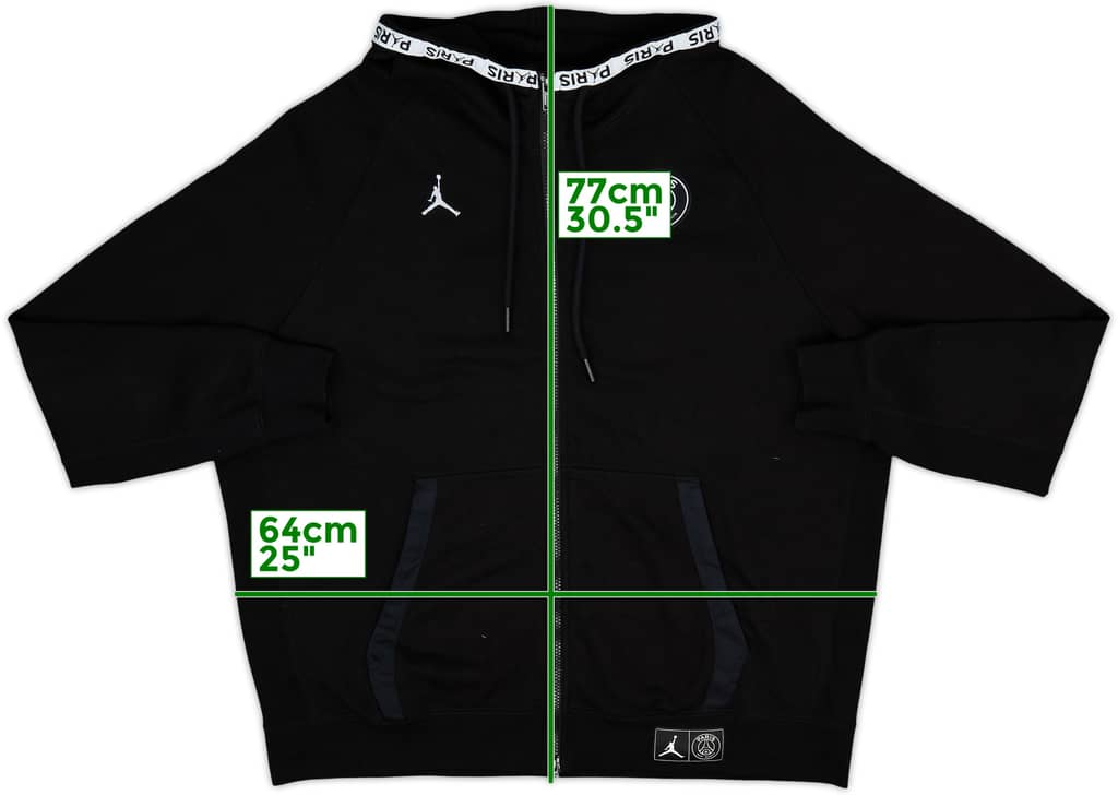 2019-20 Paris Saint-Germain Jordan Hooded Track Jacket - 9/10 - (XXL)