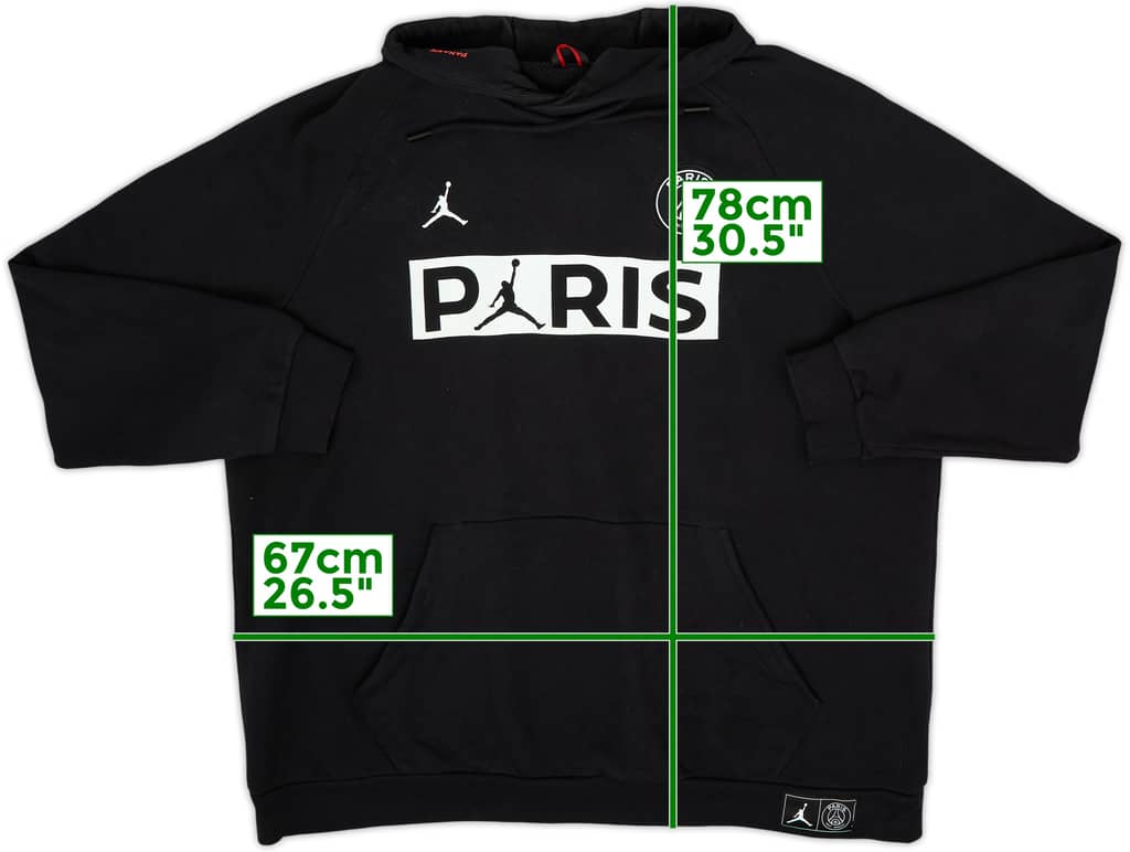 2019-20 Paris Saint-Germain Jordan Hooded Sweat Top - 7/10 - (XXL)