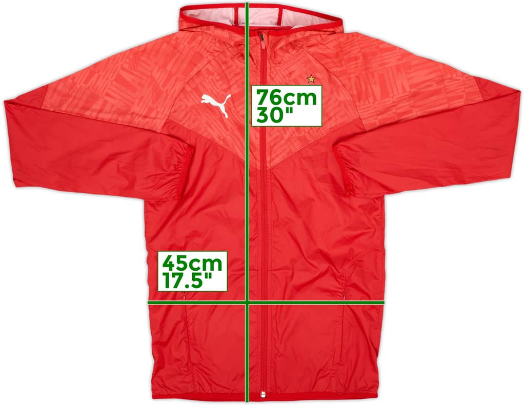 2020-21 AC Milan Puma Hooded Rain Jacket - 8/10 - (XS)
