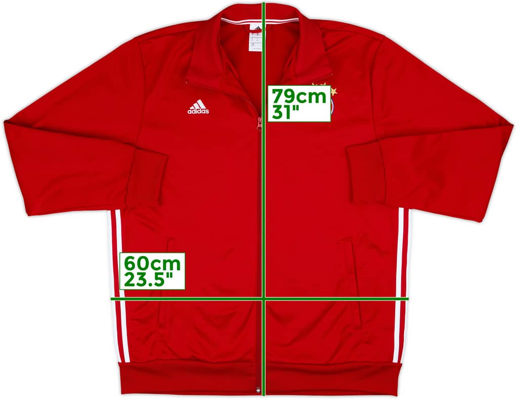 2016-17 Bayern Munich adidas Track Jacket - 8/10 - (XL)