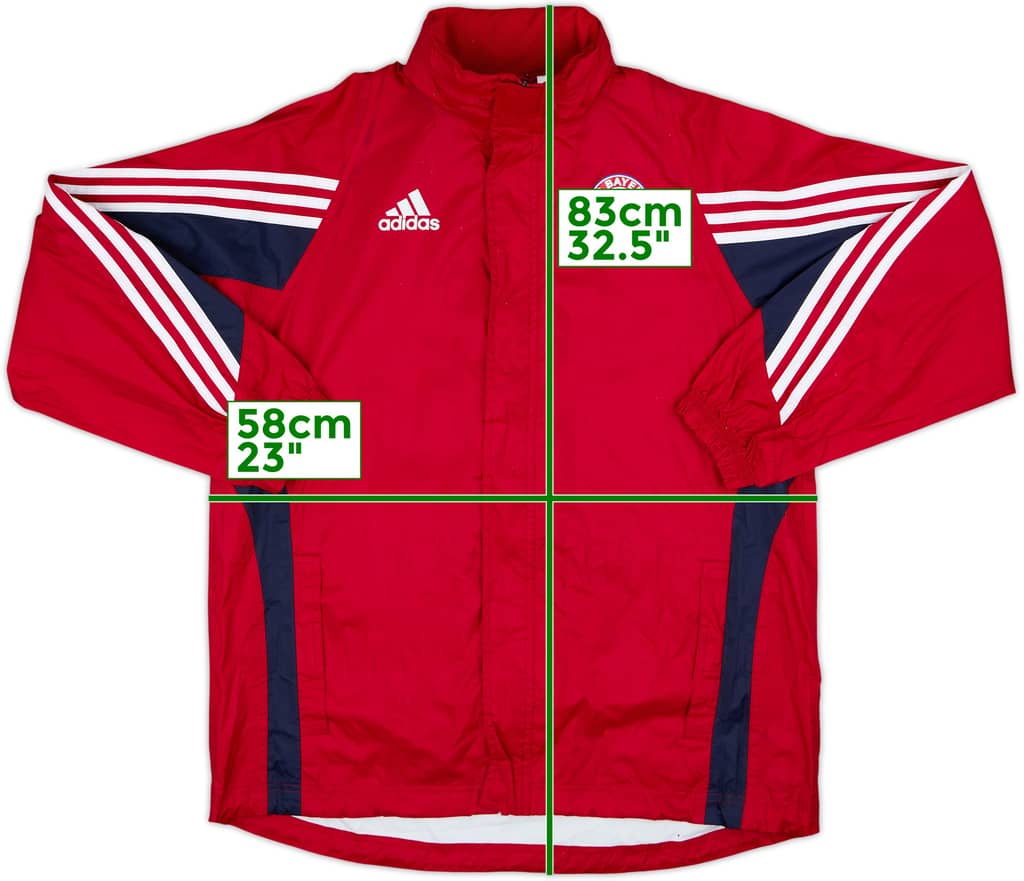 2003-04 Bayern Munich adidas Hooded Rain Jacket - 7/10 - (XL.Boys)
