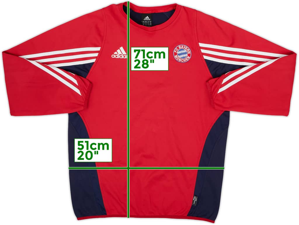 2003-04 Bayern Munich adidas Sweat Top - 8/10 - (XL.Boys)