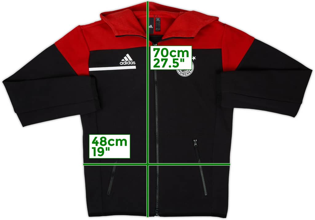 2020-21 Bayern Munich adidas Hooded Track Jacket - 8/10 - (S)