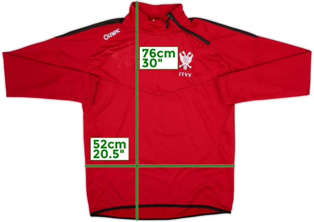 2017-18 Sint-Truidense Olympic 1/4 Zip Training Top - 8/10 - (L)
