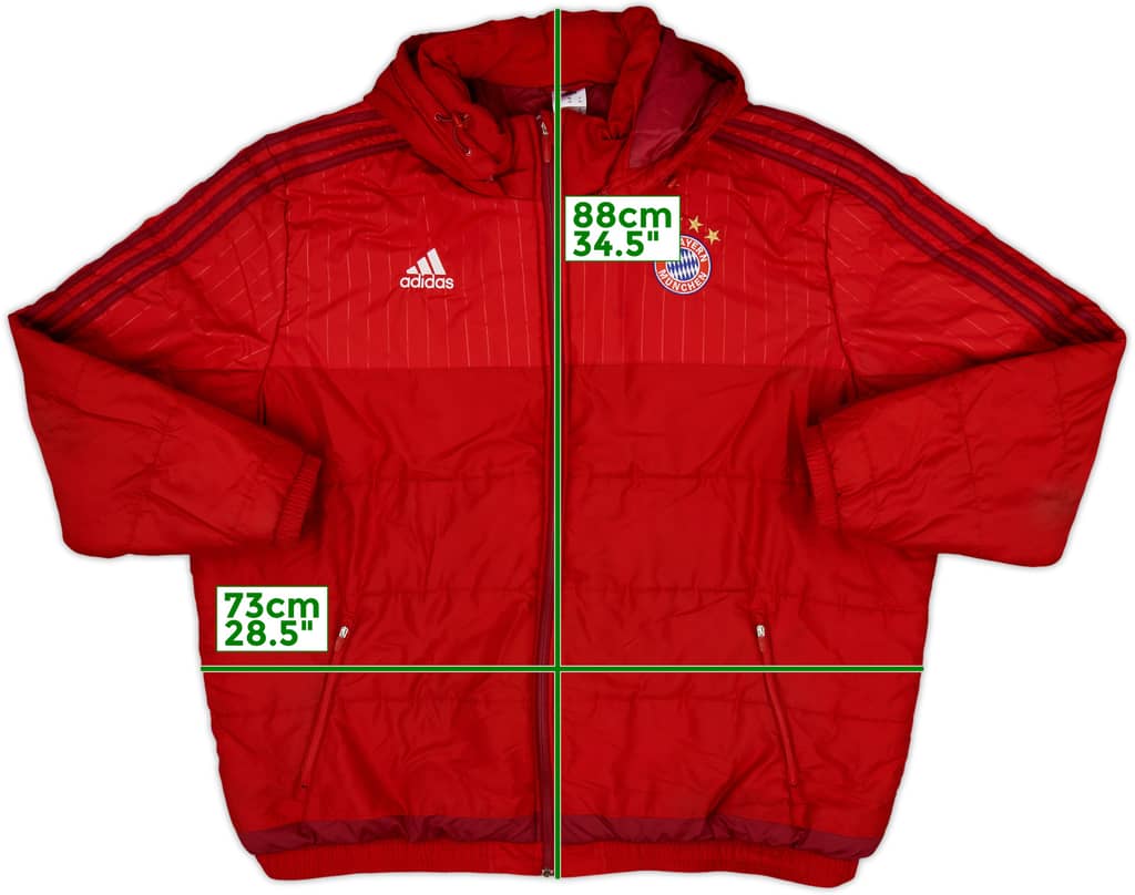 2015-16 Bayern Munich adidas Padded Bench Coat - 7/10 - (3XL)