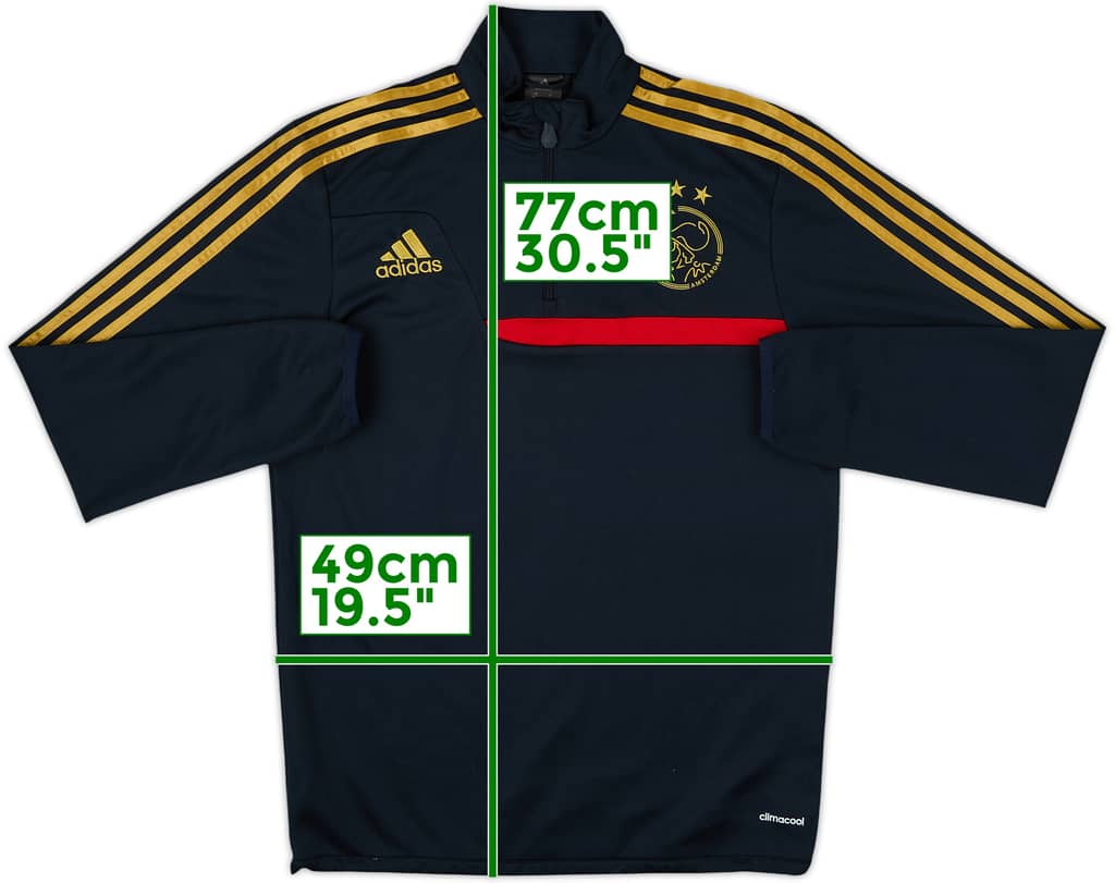 2013-14 Ajax adidas 1/4 Zip Drill Top - 9/10 - (S)