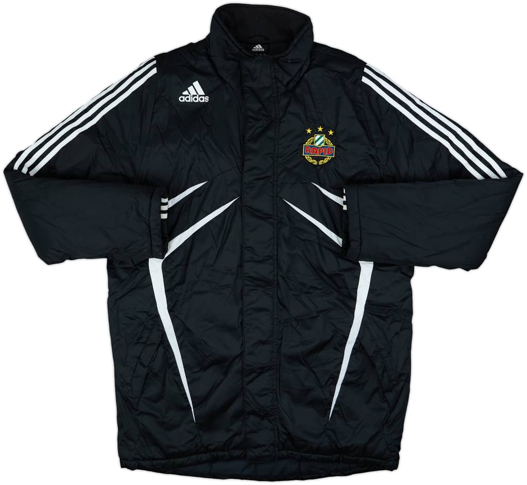 2009-10 Rapid Vienna adidas Padded Bench Coat - 9/10 - (M/L)