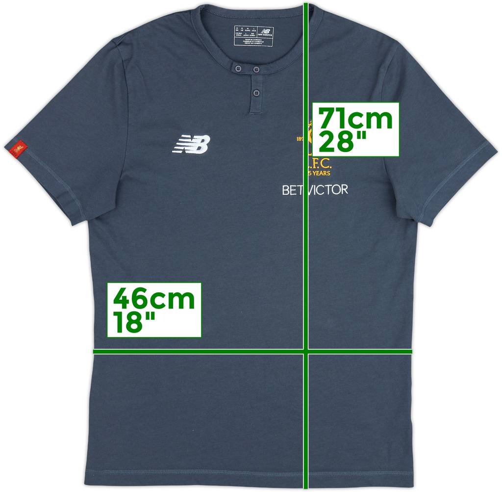 2017-18 Liverpool New Balance Cotton Tee - 9/10 - (M)
