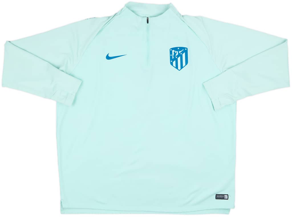 2018-19 Atletico Madrid Nike 1/4 Zip Drill Top - 8/10 - (XXL)