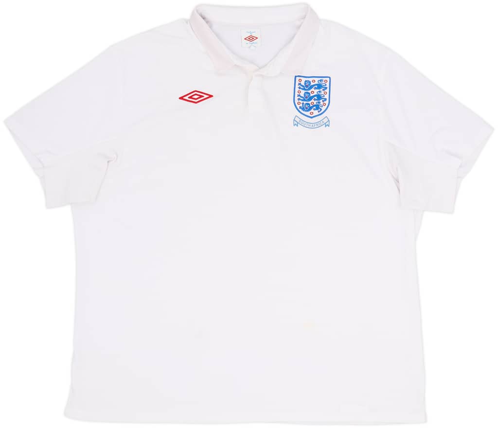 2009-10 England 'South Africa' Home Shirt - 9/10 - (4XL)