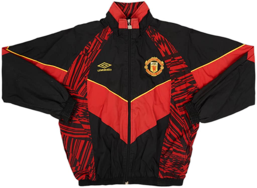 1992-93 Manchester United Umbro Track Jacket - 8/10 - (S)