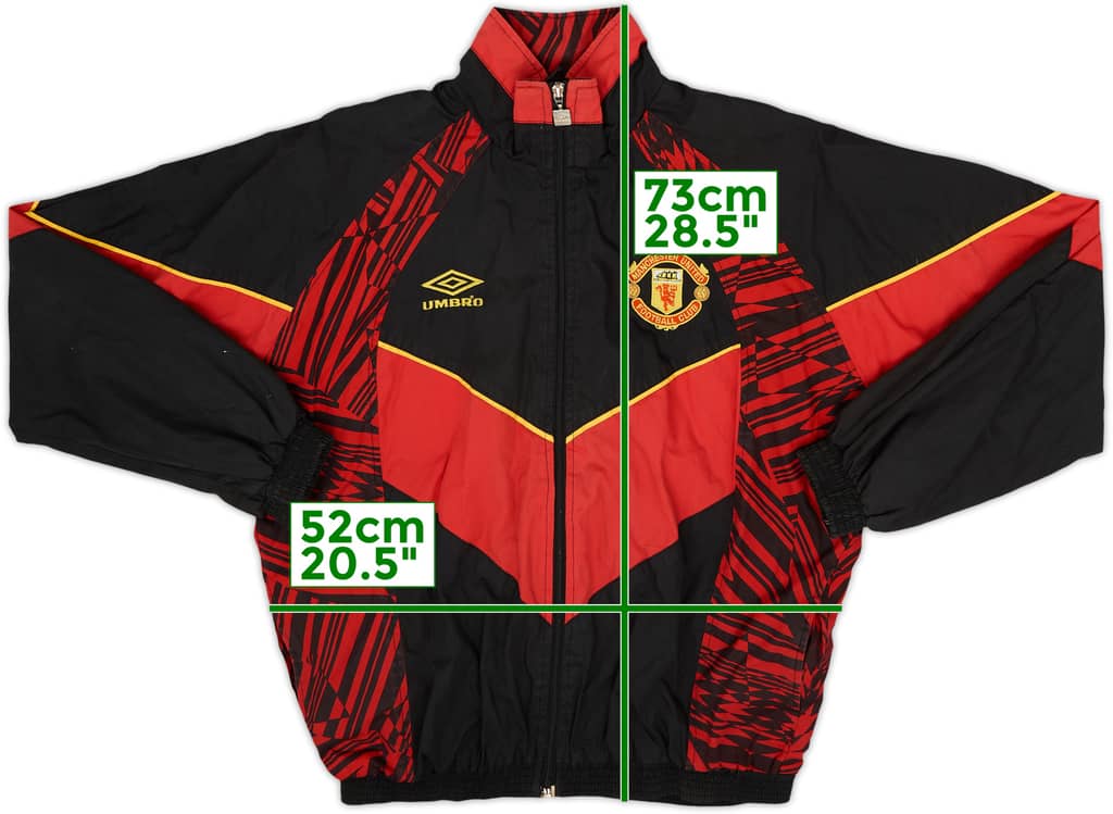 1992-93 Manchester United Umbro Track Jacket - 8/10 - (S)