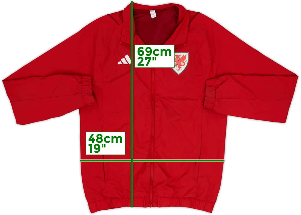 2022-23 Wales adidas Track Jacket - 7/10 - (S)