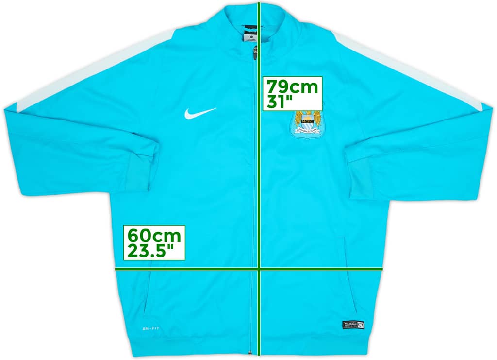 2015-16 Manchester City Nike Track Jacket - 8/10 - (XL)