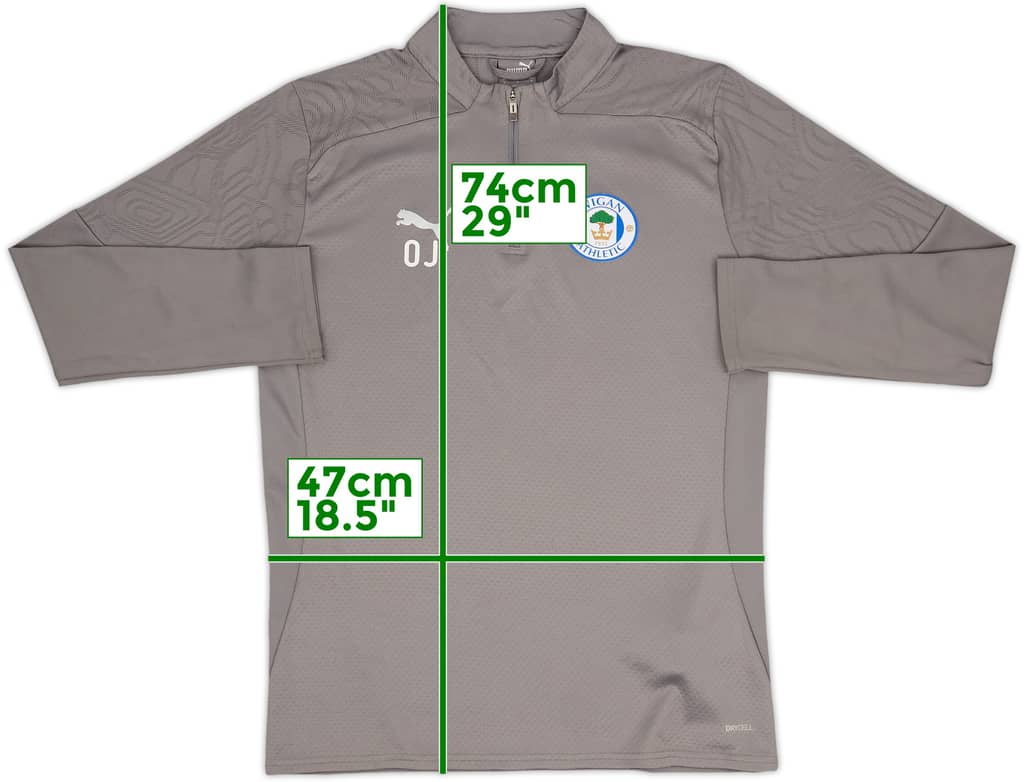 2023-24 Wigan Staff Issue Puma Training Top OJ - 7/10 - (S)