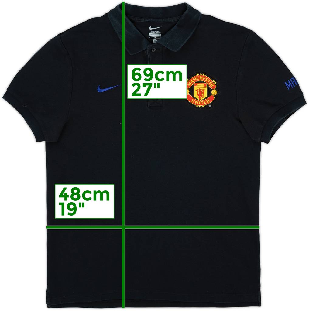2011-12 Manchester United Nike Polo Shirt - 8/10 - (M)