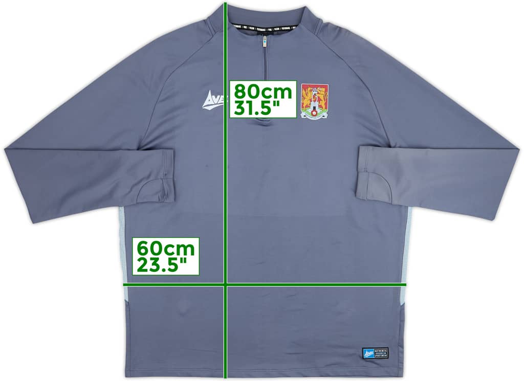 2019-20 Northampton Avec 1/4 Zip Drill Top - 8/10 - (XXL)