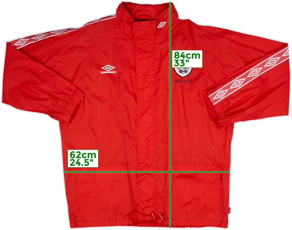1998-00 England Umbro Hooded Rain Jacket - 6/10 - (M)