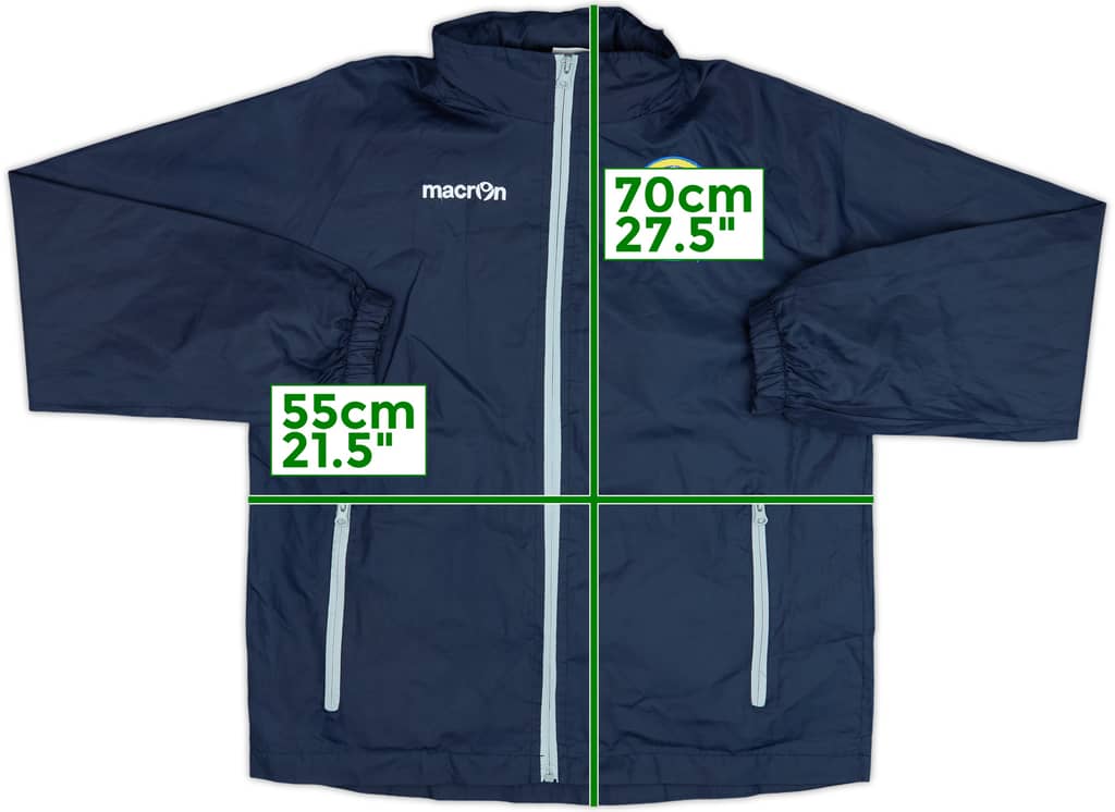 2010-11 Leeds United Women's Macron Hooded Rain Jacket - 10/10 - (S)