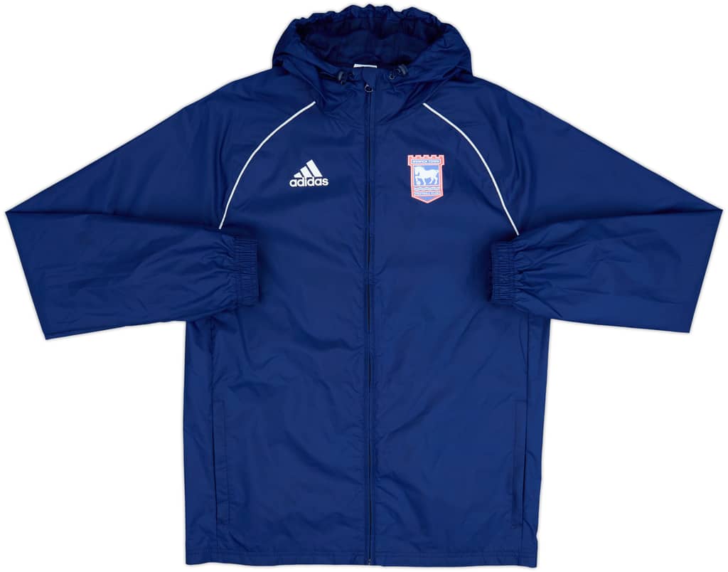 2018-19 Ipswich adidas Hooded Rain Jacket - 9/10 - (S)
